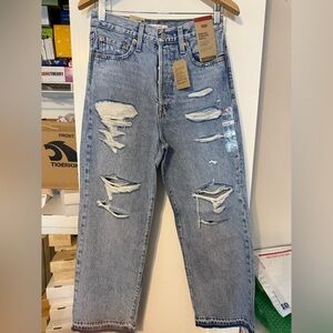 Levi's Light Blue Distressed Women Jeans